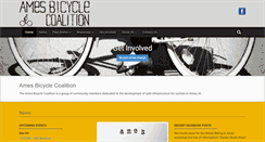 Desktop Screenshot of amesbicyclecoalition.org