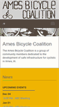 Mobile Screenshot of amesbicyclecoalition.org