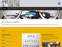 Tablet Screenshot of amesbicyclecoalition.org